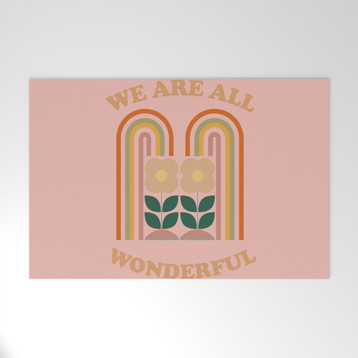 We Are All Wonderful 2 Welcome Mat Gallery Image 1