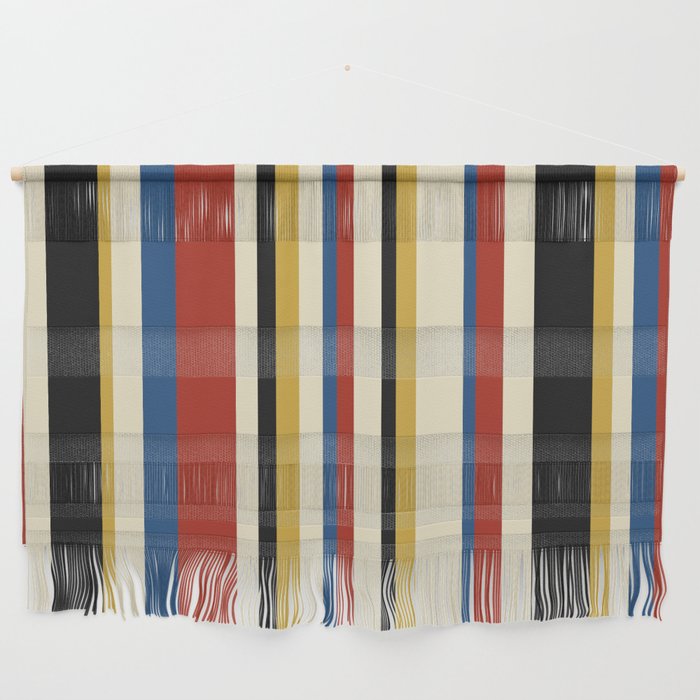 Classic Stripes IX - Bauhaus Palette Wall Hanging Gallery Image 1