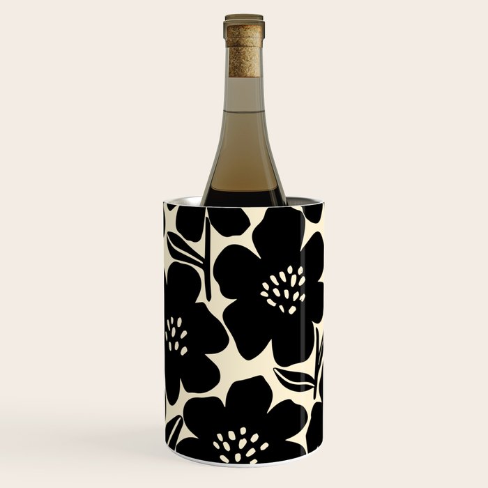 Black & White Blossom Wine Chiller Gallery Image 1