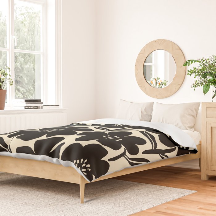 Black & White Blossom Duvet Cover Gallery Image 2