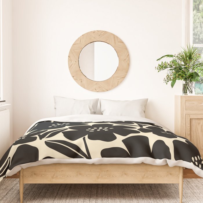Black & White Blossom Duvet Cover Gallery Image 3