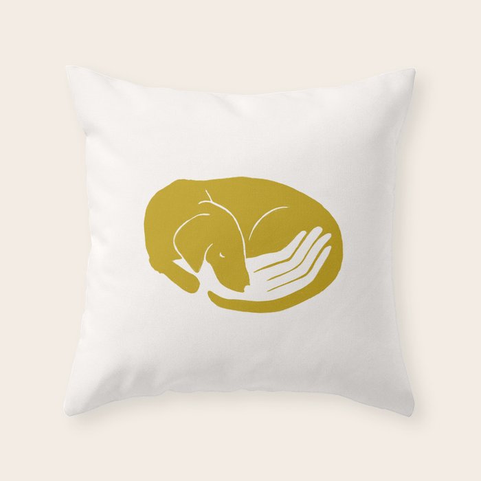 Dog Dreams Throw Pillow Gallery Image 1