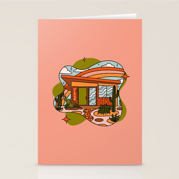 Virgo Mid Century House Stationery Card Gallery Image 2