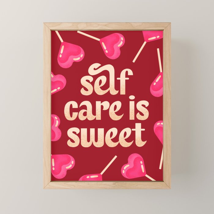 Self-Care is Sweet Mini Art Print Gallery Image 1