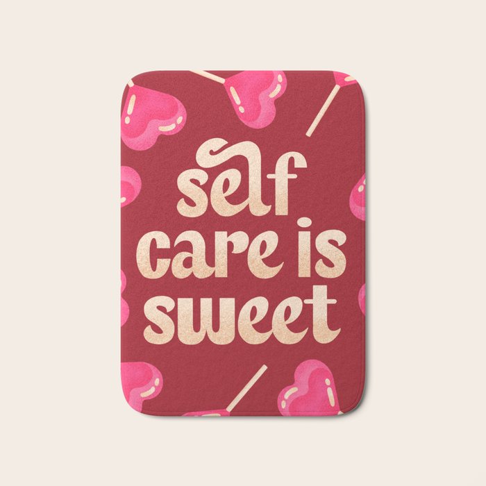 Self-Care is Sweet Bath Mat Gallery Image 1