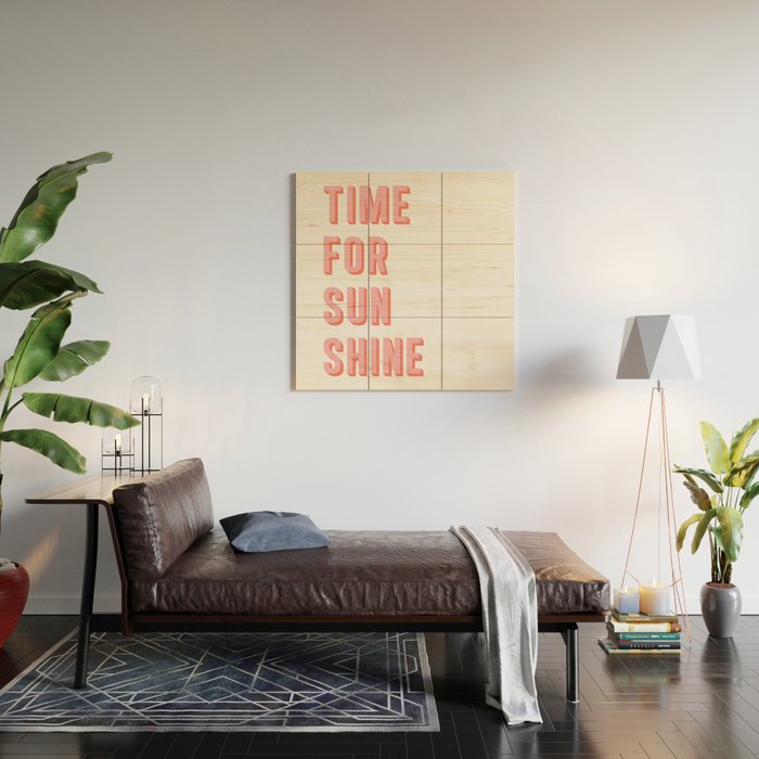 Time For Sunshine Wood Wall Art Gallery Image 2