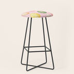 Pink Watercolor Painted Easter Eggs All Over Stool Gallery Image 1