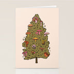 Mushroom Christmas Tree Stationery Card Gallery Image 2