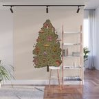 Mushroom Christmas Tree Wall Mural Gallery Image 1