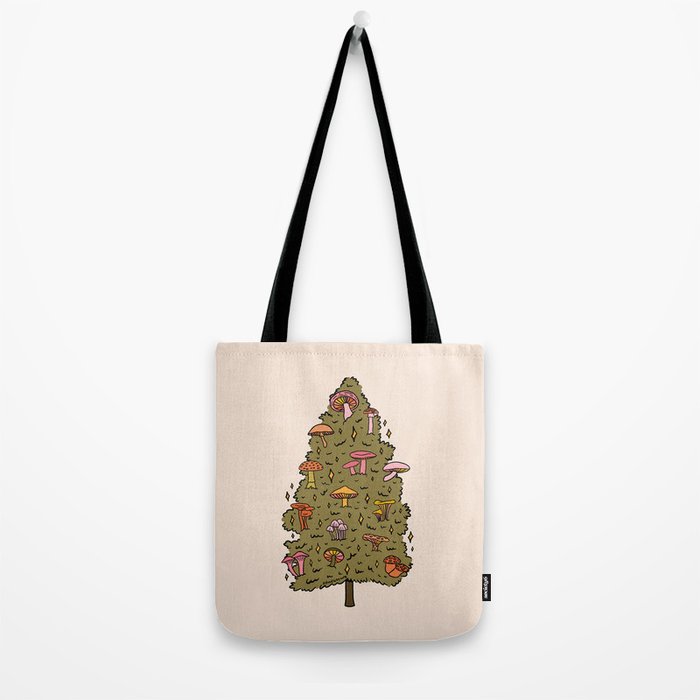 Mushroom Christmas Tree Tote Bag Gallery Image 2