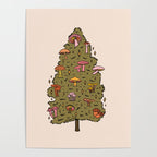 Mushroom Christmas Tree Poster Gallery Image 4