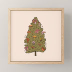 Mushroom Christmas Tree Mini Art Print Gallery Image 1