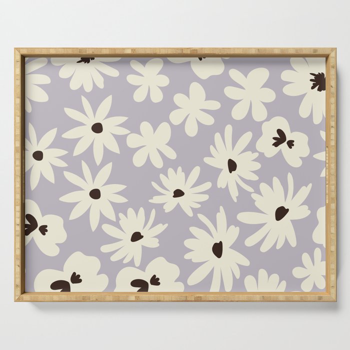 Flower market, Florence, Summer aesthetic Serving Tray Gallery Image 1