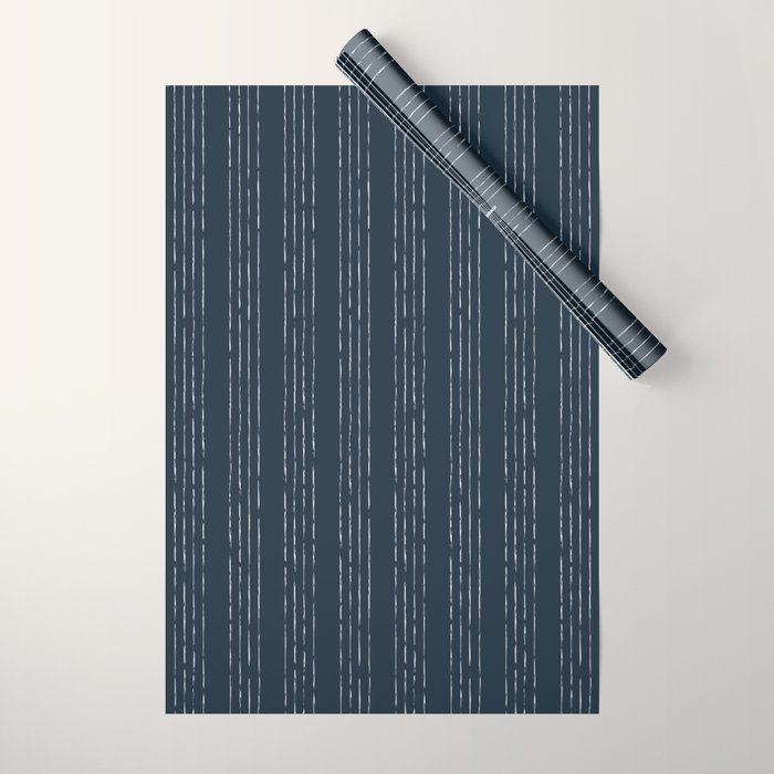 Lines #5 (Annapolis Blue) Wrapping Paper Gallery Image 1