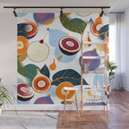 Fig Bohème, Botanical Fruits Food Nature, Vintage Plants Free-style Illustration Jungle, Garden Forest Summer Juicy Bohemian Sweetness Wall Mural Gallery Image 1