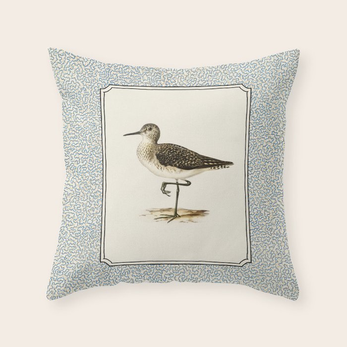 Balancing Sandpiper Throw Pillow Gallery Image 6