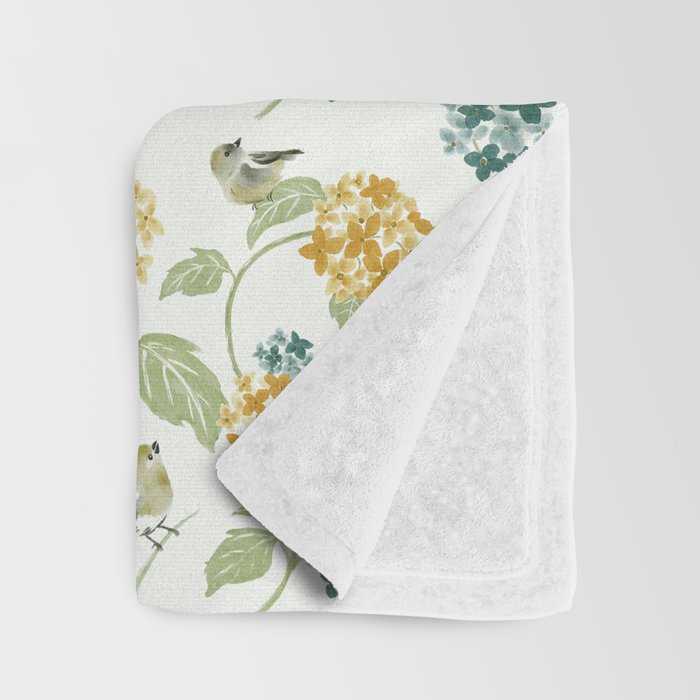 Hydrangea Poem Throw Blanket Gallery Image 3