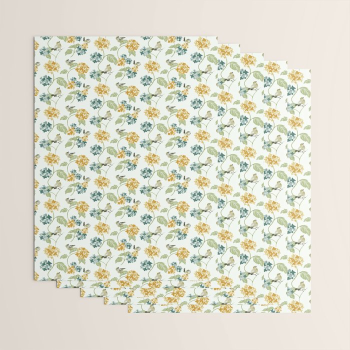 Hydrangea Poem Wrapping Paper Gallery Image 3