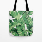 Tropical banana leaves V Tote Bag Gallery Image 1