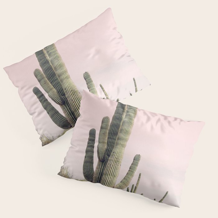 Blush Sky Cactus Pillow Sham Gallery Image 1
