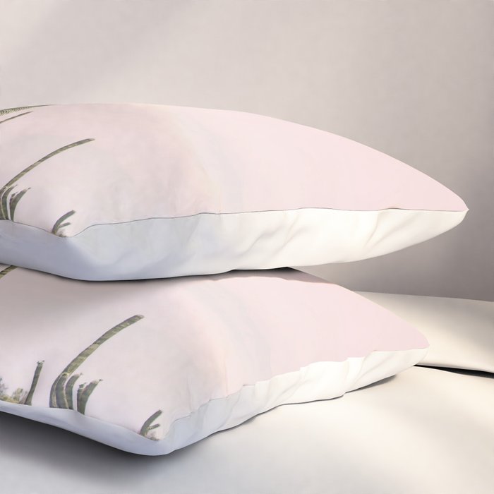 Blush Sky Cactus Pillow Sham Gallery Image 3