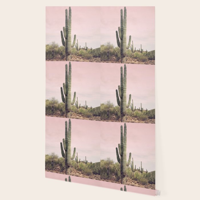 Blush Sky Cactus Wallpaper Gallery Image 2