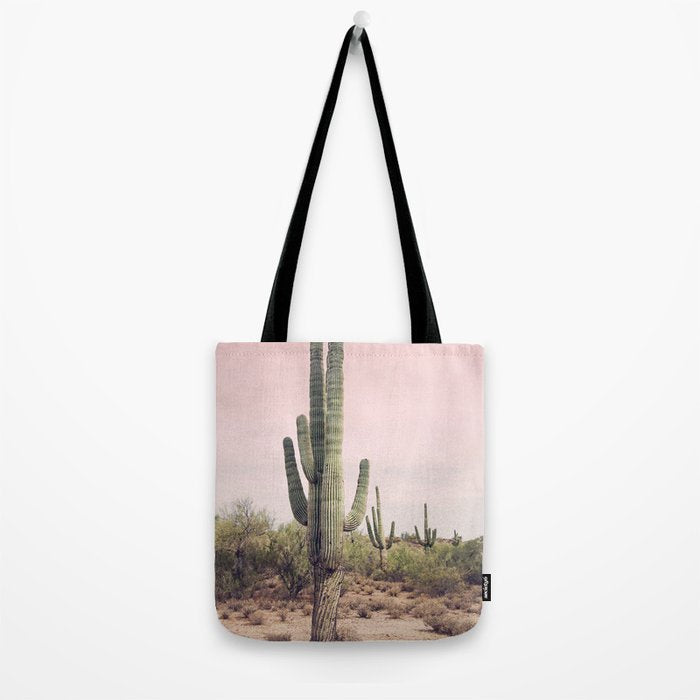 Blush Sky Cactus Tote Bag Gallery Image 2