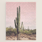 Blush Sky Cactus Jigsaw Puzzle Gallery Image 1