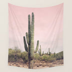 Blush Sky Cactus Wall Tapestry Gallery Image 4