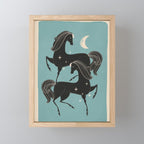 Horses 6 Mini Art Print Gallery Image 1