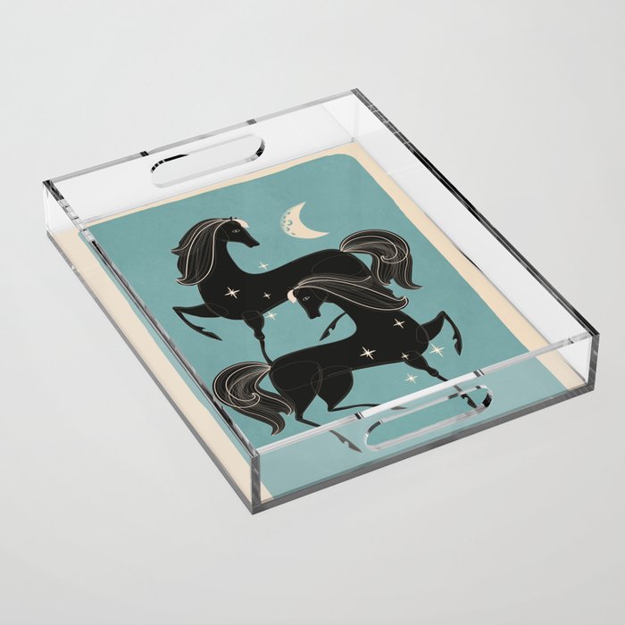Horses 6 Acrylic Tray Gallery Image 1