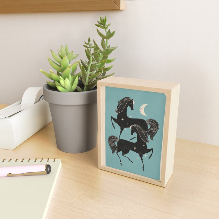 Horses 6 Mini Art Print Gallery Image 2