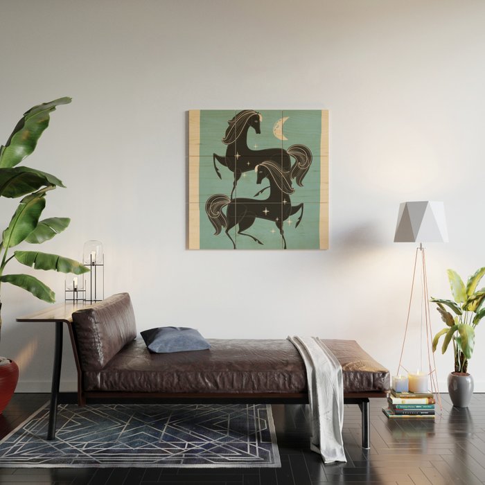 Horses 6 Wood Wall Art Gallery Image 2