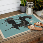 Horses 6 Outdoor Rug Gallery Image 2