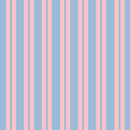 Pastel Pink and Light Blue Classic Double Stripe Vertical Pattern Coffee Mug Gallery Image 2