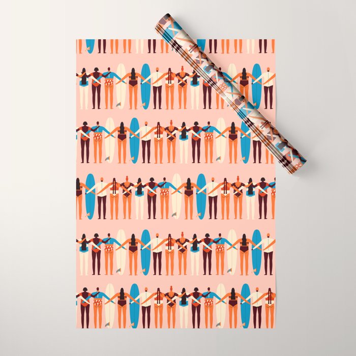 Surf sisters Wrapping Paper Gallery Image 1