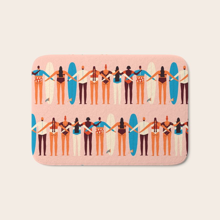 Surf sisters Bath Mat Gallery Image 1