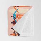 Surf sisters Throw Blanket Gallery Image 3