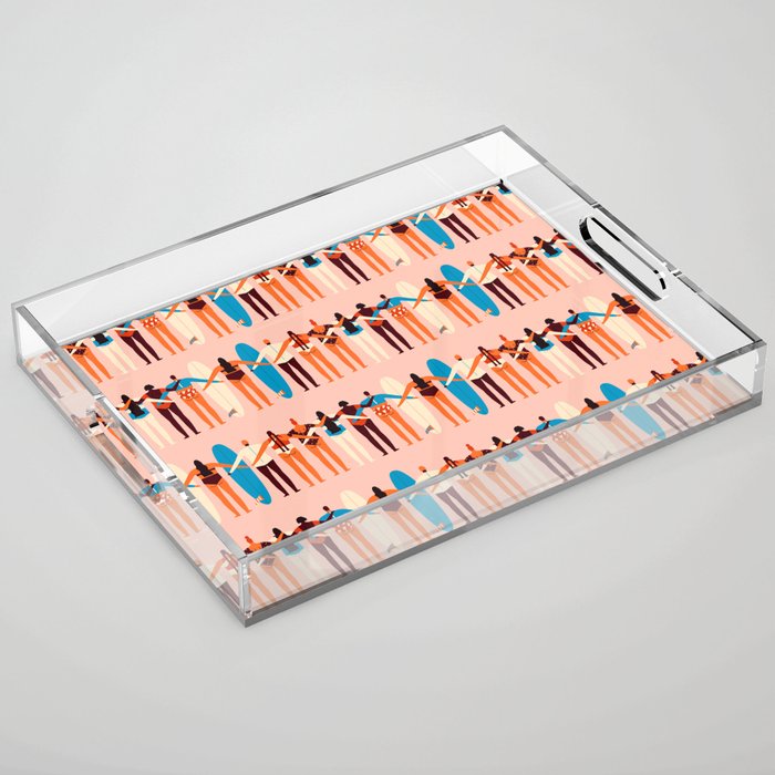 Surf sisters Acrylic Tray Gallery Image 1