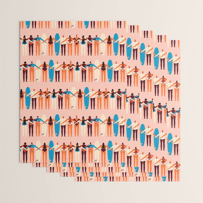 Surf sisters Wrapping Paper Gallery Image 3