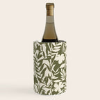 Reverse Floral Olive Green Wine Chiller Gallery Image 3