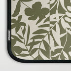 Reverse Floral Olive Green Laptop Sleeve Gallery Image 3