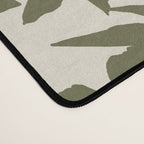 Reverse Floral Olive Green Desk Mat Gallery Image 4