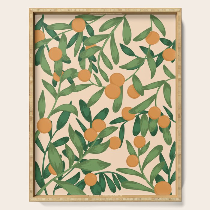Oranges in the Tree Serving Tray Gallery Image 1