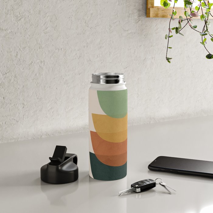 Colorful Abstract Shapes 1 Water Bottle Gallery Image 4