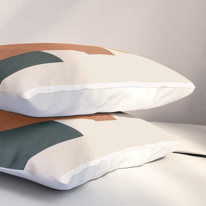 Colorful Abstract Shapes 1 Pillow Sham Gallery Image 3