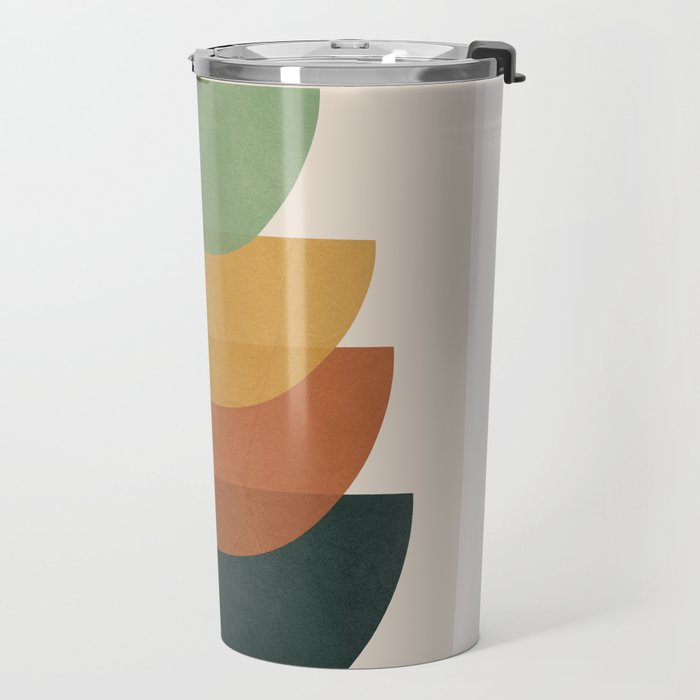 Colorful Abstract Shapes 1 Travel Mug Gallery Image 2