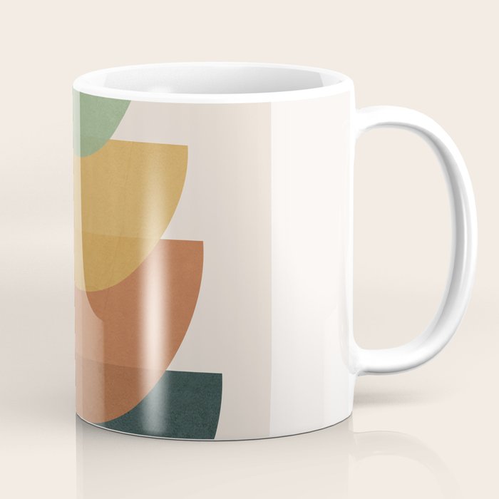 Colorful Abstract Shapes 1 Coffee Mug Gallery Image 1