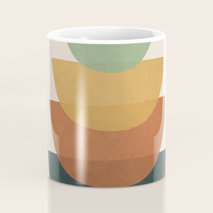 Colorful Abstract Shapes 1 Coffee Mug Gallery Image 4
