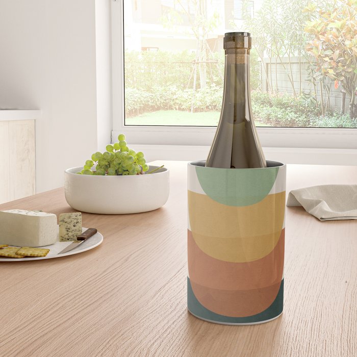 Colorful Abstract Shapes 1 Wine Chiller Gallery Image 4
